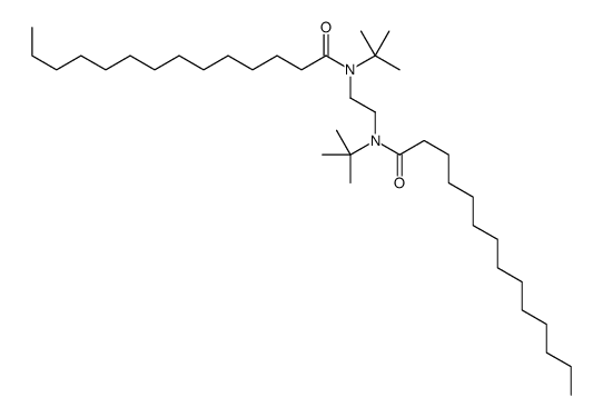 N-tert-butyl-N-[2-[tert-butyl(tetradecanoyl)amino]ethyl]tetradecanamide结构式