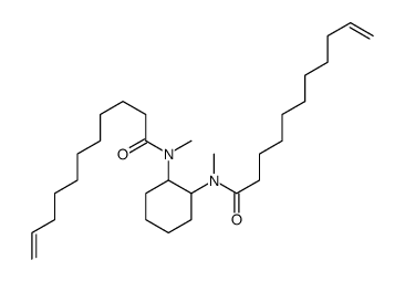 N-methyl-N-[2-[methyl(undec-10-enoyl)amino]cyclohexyl]undec-10-enamide结构式