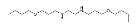 N,N'-bis(3-butoxypropyl)ethane-1,2-diamine结构式