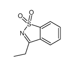 3-ethyl-1,2-benzothiazole 1,1-dioxide结构式