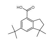 6-tert-butyl-1,1-dimethyl-4-indancarboxylic acid结构式