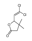 5-(2,2-dichloroethenyl)-4,4-dimethyloxolan-2-one结构式