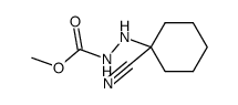 1-(1-Cyanocyclohexyl)-2-carbomethoxyhydrazine结构式