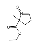 ethyl 2-methyl-1-oxido-3,4-dihydropyrrol-1-ium-2-carboxylate结构式