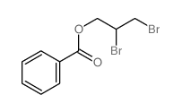 2,3-dibromopropyl benzoate结构式