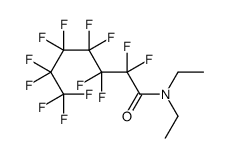 N,N-diethyl-2,2,3,3,4,4,5,5,6,6,7,7,7-tridecafluoroheptanamide结构式