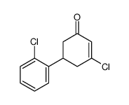 3-chloro-5-(2-chlorophenyl)cyclohex-2-en-1-one结构式