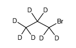 1-bromo-1,1,2,3,3,3-hexadeuteriopropane结构式