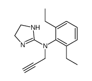 N-(2,6-diethylphenyl)-N-prop-2-ynyl-4,5-dihydro-1H-imidazol-2-amine结构式