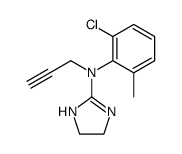 (2-chloro-6-methyl-phenyl)-(4,5-dihydro-1H-imidazol-2-yl)-prop-2-ynyl-amine结构式