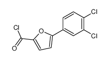 5-(3,4-DICHLORO-PHENYL)-FURAN-2-CARBONYL CHLORIDE结构式