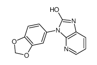 3-(1,3-benzodioxol-5-yl)-1H-imidazo[4,5-b]pyridin-2-one结构式