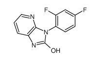 3-(2,4-difluorophenyl)-1H-imidazo[4,5-b]pyridin-2-one结构式