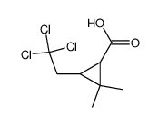 2,2-dimethyl-3-cis,trans-(2',2',2'-trichloroethyl)-cyclopropane-1-carboxylic acid结构式
