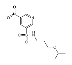 5-nitro-N-(3-propan-2-yloxypropyl)pyridine-3-sulfonamide结构式
