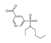 N-butyl-N-ethyl-5-nitropyridine-3-sulfonamide结构式