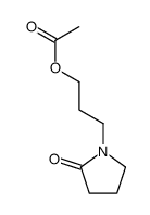 3-(2-oxopyrrolidin-1-yl)propyl acetate结构式