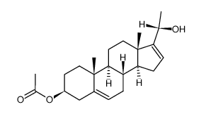 3β-acetoxy-pregna-5,16-dien-20αF-ol结构式