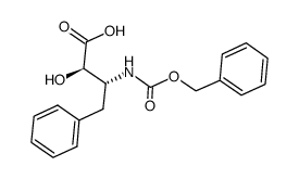 N-cbz-(2r,3r)-3-氨基-2-羟基-4-苯基丁酸结构式