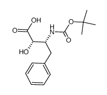 (2S,3R)-3-(Boc-氨基)-2-羟基-4-苯基丁酸结构式