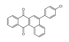 5-(4-chlorophenyl)benzo[a]anthracene-7,12-dione结构式