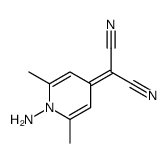 2-(1-amino-2,6-dimethylpyridin-4-ylidene)propanedinitrile结构式