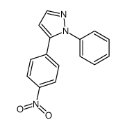5-(4-nitrophenyl)-1-phenylpyrazole结构式