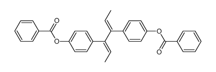 3.4-bis-(4-benzoyloxy-phenyl)-hexadiene-(2t.4t)结构式