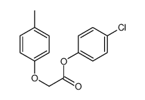(4-chlorophenyl) 2-(4-methylphenoxy)acetate结构式
