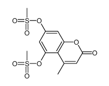 (4-methyl-5-methylsulfonyloxy-2-oxochromen-7-yl) methanesulfonate结构式