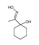 1-(N-hydroxy-C-methylcarbonimidoyl)cyclohexan-1-ol结构式