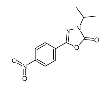 5-(4-nitrophenyl)-3-propan-2-yl-1,3,4-oxadiazol-2-one结构式