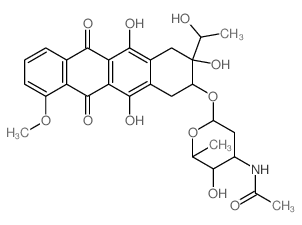 DAUNORUBICINOL, N-ACETYL-结构式