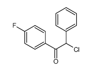 2-chloro-1-(4-fluorophenyl)-2-phenylethanone结构式