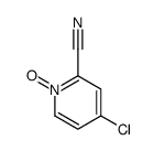 4-chloro-1-oxidopyridin-1-ium-2-carbonitrile结构式