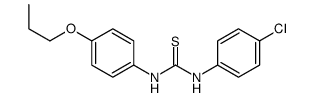 1-(4-chlorophenyl)-3-(4-propoxyphenyl)thiourea结构式
