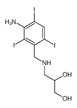 3-[(3-amino-2,4,6-triiodophenyl)methylamino]propane-1,2-diol结构式