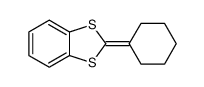2-cyclohexylidene-1,3-benzodithiole结构式