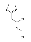 N-(hydroxymethyl)-2-thiophen-2-ylacetamide结构式