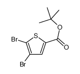 tert-butyl 4,5-dibromothiophene-2-carboxylate结构式