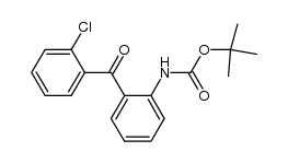 1,1-dimethylethyl [2-(2-chlorobenzoyl)phenyl]carbamate结构式