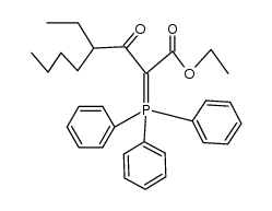 ethyl 4-ethyl-3-oxo-2-(triphenylphosphoranylidene)octanoate结构式