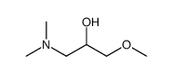 1-(dimethylamino)-3-methoxypropan-2-ol结构式