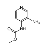 3-amino-4-pyridylcarbamic acid methyl ester结构式
