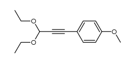1-(p-anisyl)-3,3-diethoxyprop-1-yne结构式