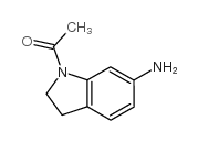 1-乙酰基-6-氨基吲哚结构式