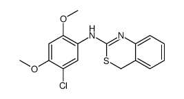 N-(5-chloro-2,4-dimethoxyphenyl)-4H-3,1-benzothiazin-2-amine结构式