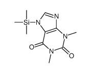 1,3-Dimethyl-7-(trimethylsilyl)-1H-purine-2,6(3H,7H)-dione结构式