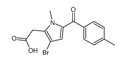 2-[3-bromo-1-methyl-5-(4-methylbenzoyl)pyrrol-2-yl]acetic acid结构式