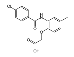 2-[2-[(4-chlorobenzoyl)amino]-4-methylphenoxy]acetic acid结构式